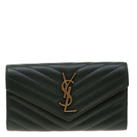 ysl green wallet|YSL wallet used.